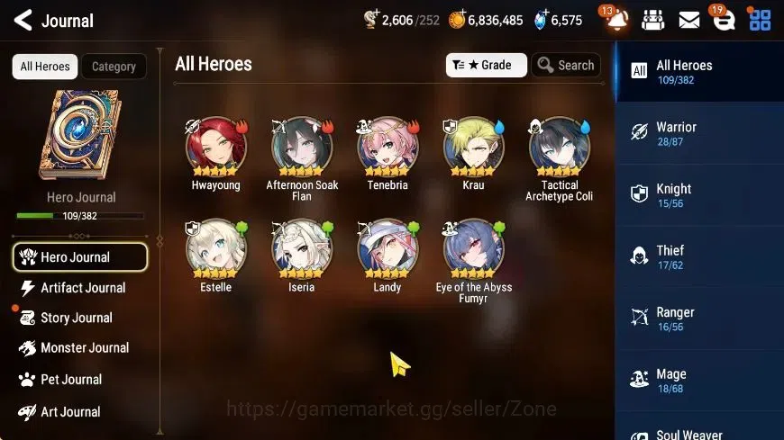 Epic Seven Accounts Limited Hero GLOBAL|New Era 5ML (LQC, AstElena, DKSharun, ApRavi, LW Peira)|PoH+Bless ON|SS 6.5K|Stove 2