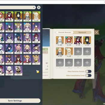 Genshin Impact Accounts Others ASIA|AR 42|3 Limited + 2 (*5 Weapon)|(Zibai,Nilou,Chasca)|3 Standard