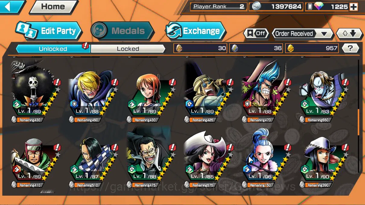 One Piece Bounty Rush Accounts Global|5EX|5Elder Nusjuro,4Emperor Teach,GP Newgat image 7