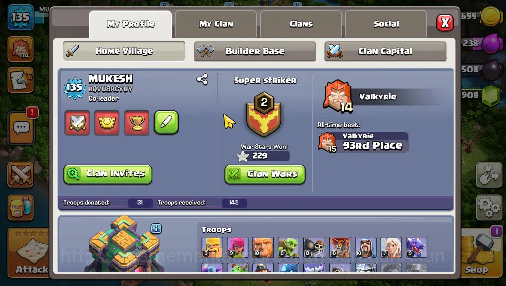 Clash of Clans Accounts TH 14 - BH 8|Limited Skin|LV 135|HH 8|BK 55,AQ 70, image 2