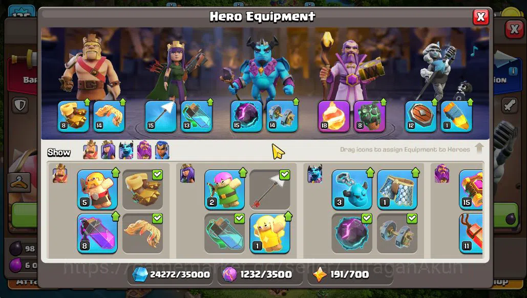 Clash of Clans Accounts TH 14 - BH 8|Limited Skin|LV 135|HH 8|BK 55,AQ 70, image 7