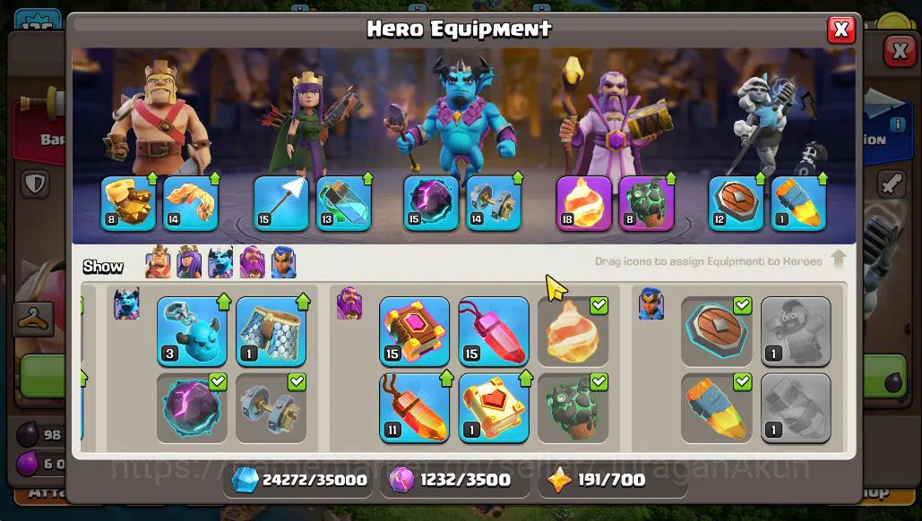 Clash of Clans Accounts TH 14 - BH 8|Limited Skin|LV 135|HH 8|BK 55,AQ 70, image 8