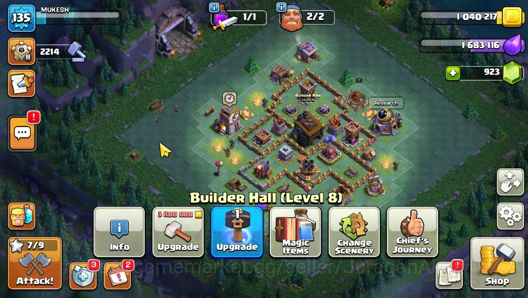 Clash of Clans Accounts TH 14 - BH 8|Limited Skin|LV 135|HH 8|BK 55,AQ 70, image 9