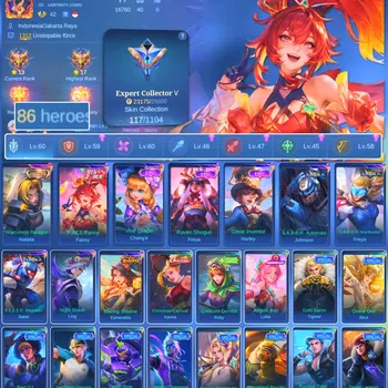 Mobile Legends: Bang Bang Others HERO 86 SKIN 117 | EMBLEM GOOD | COLECTOR NATALIA| image 1
