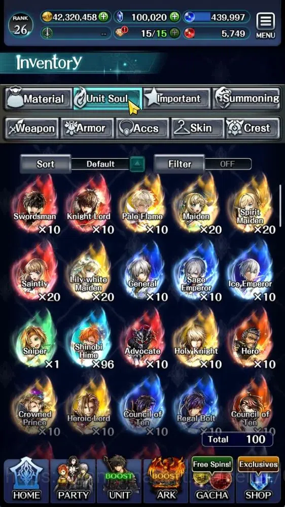 Last Cloudia Accounts GLOBAL|Rank 26|100K Crystal|Collab Overlord [Shalt image 15