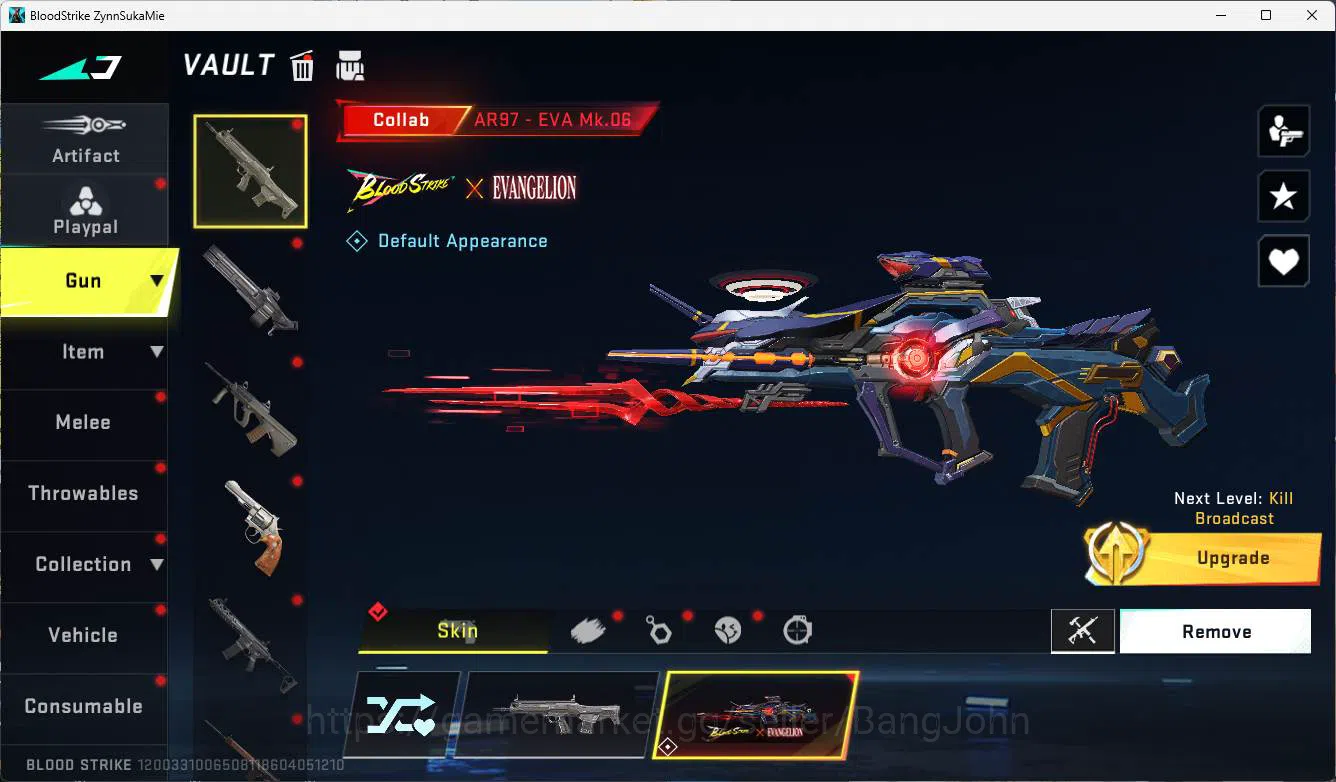 Blood Strike Accounts ASIA | exe dual gun slide, ultra vector, evangelio image 11