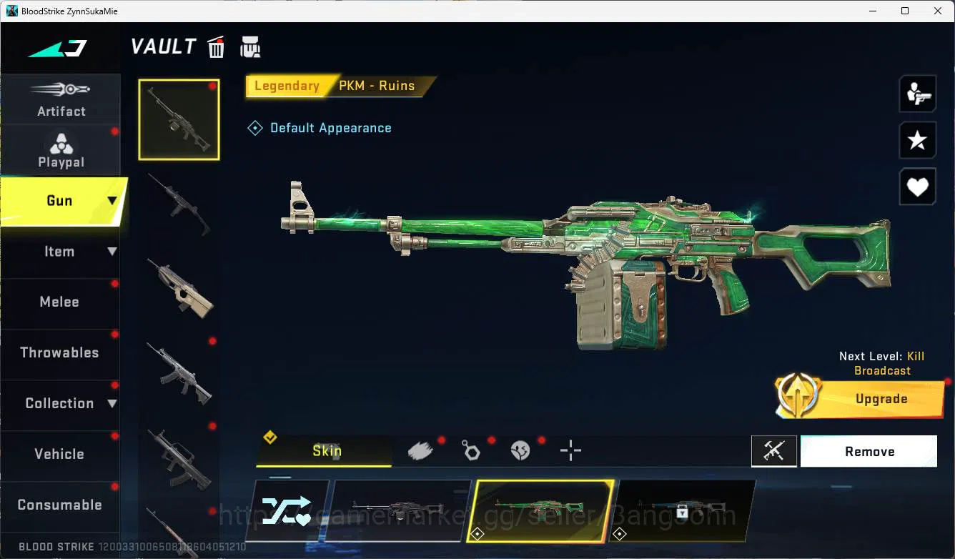 Blood Strike Accounts ASIA | exe dual gun slide, ultra vector, evangelio image 13
