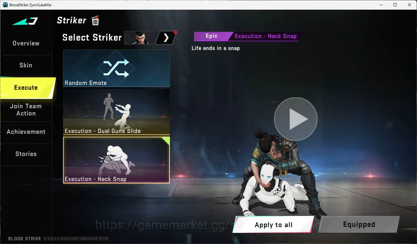 Blood Strike Accounts ASIA | exe dual gun slide, ultra vector, evangelio image 3
