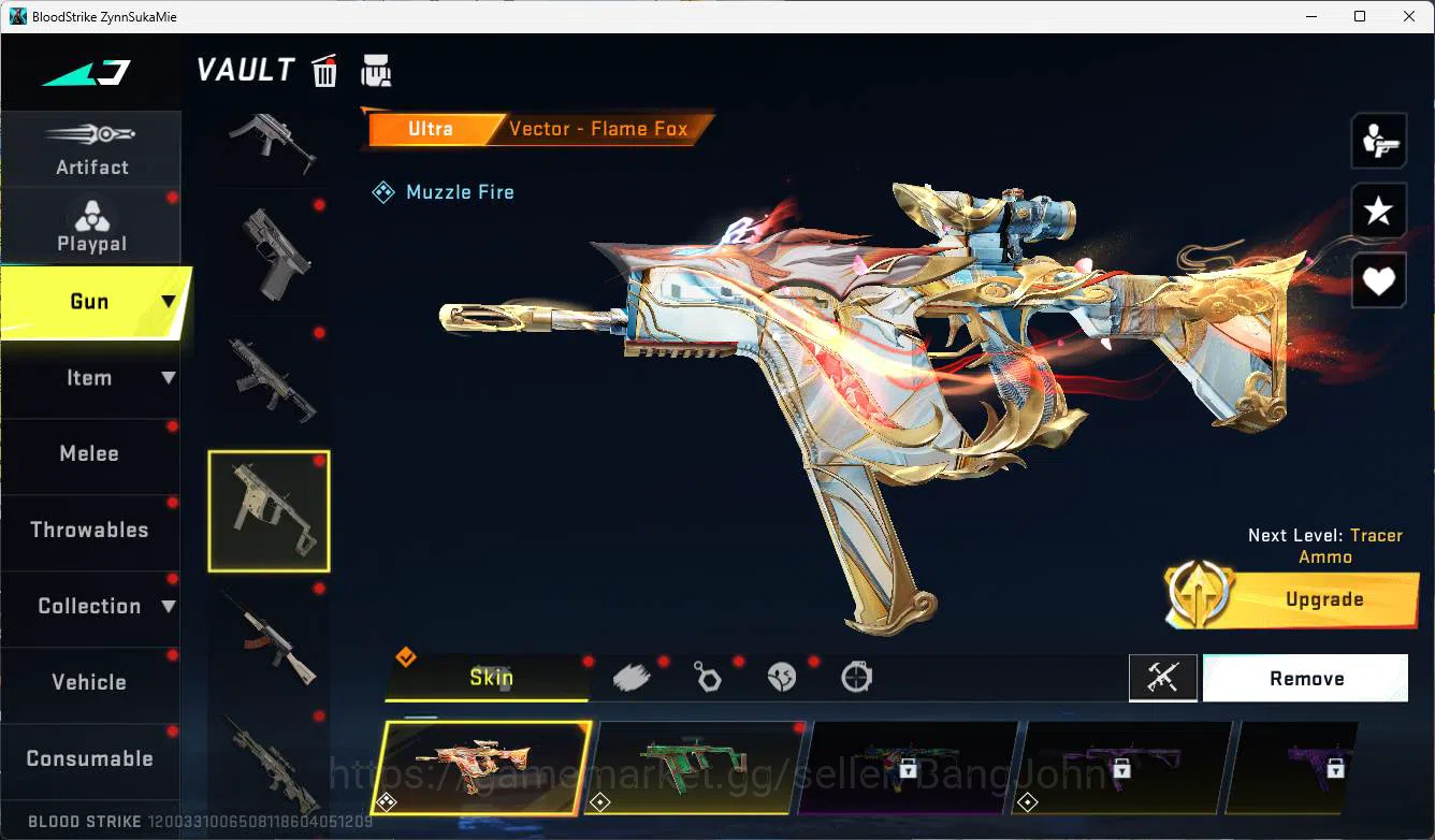 Blood Strike Accounts ASIA | exe dual gun slide, ultra vector, evangelio image 8