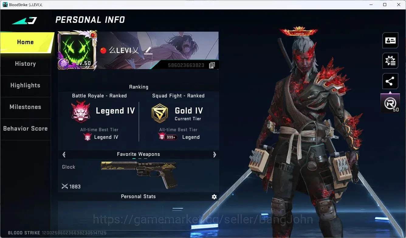 Blood Strike Accounts ASIA | EVO FAL-Evolved Draco | Limited AR97-Ascend image 2