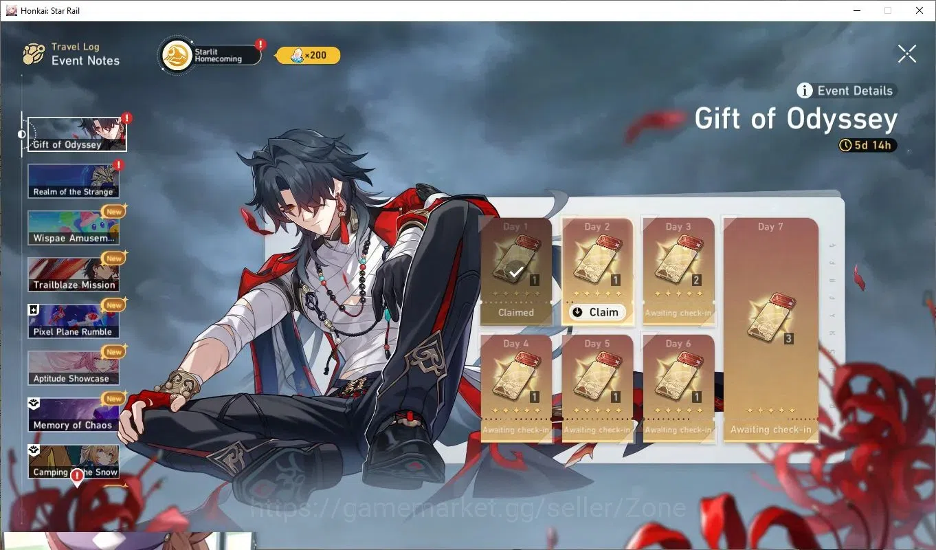 Honkai Star Rail Accounts Mid Game ASIA|TL60+|5x L60 Characters incl Huohuo, Kafka, Hysilens, Evanescia, Dan Heng|300 4