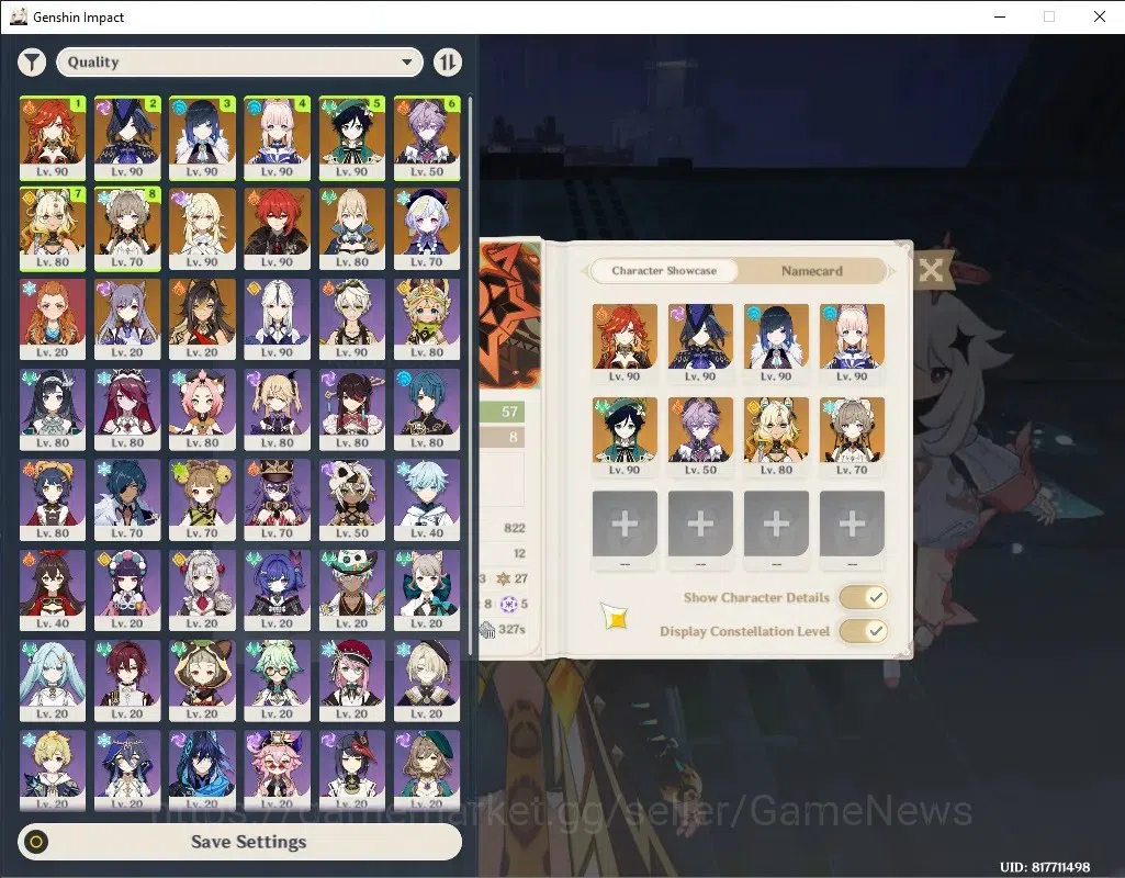 Genshin Impact Accounts Others ASIA|AR 57|8 Limited + 6 1