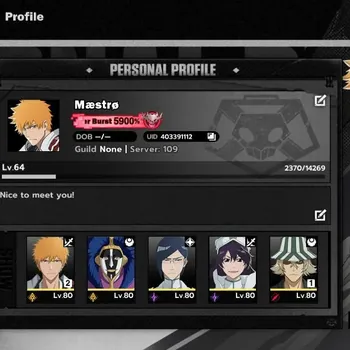 BLEACH: Soul Resonance Accounts Nuverse SEA |Lv.64|9SSR