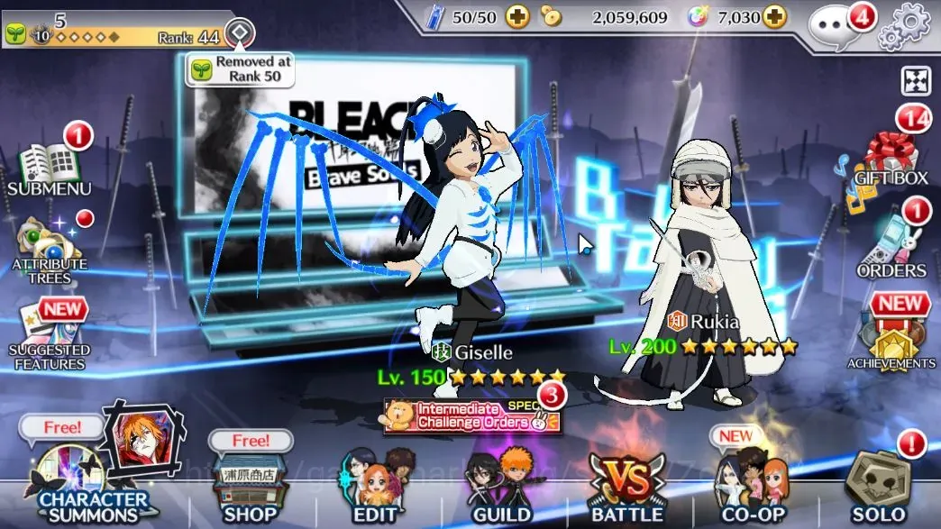 Bleach: Brave Souls Accounts Starter Global|39.5K BP + 7K Orb| Rukia TYBW 2026, Giselle TYBW 2026|Fresh 1