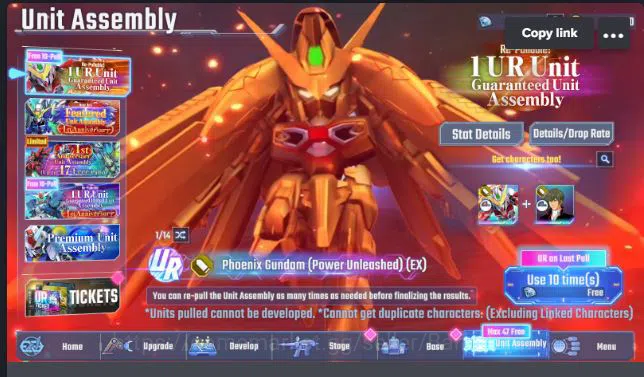 SD Gundam G Generation ETERNAL Accounts Global Rank 1 | FreshStory | 100+K Diamond, Select image 3