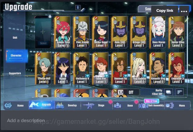 SD Gundam G Generation ETERNAL Accounts Global Rank 1 | FreshStory | 100+K Diamond, Select image 6