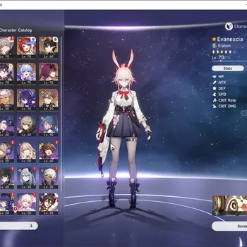 Honkai Star Rail Accounts Others Asia|TL 52|8 Limited|Evanescia,Hysilens,Robin E2,Gilgamesh,Kafka,Archer,Seele,Dan Heng