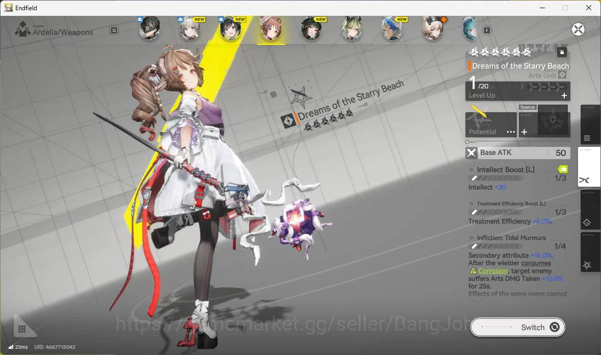 Arknights: Endfield Accounts ASIA|Fresh starter|1 limit| Zhuang Fangyi, Ardelia image 13