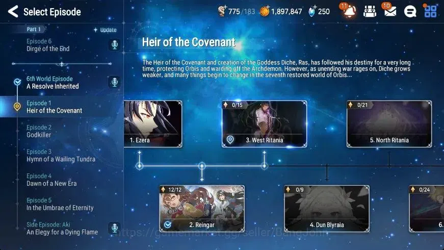 Epic Seven Accounts Global | Starter|2 ML(TE Kayron,LCBellona)|PoH+Ble image 15