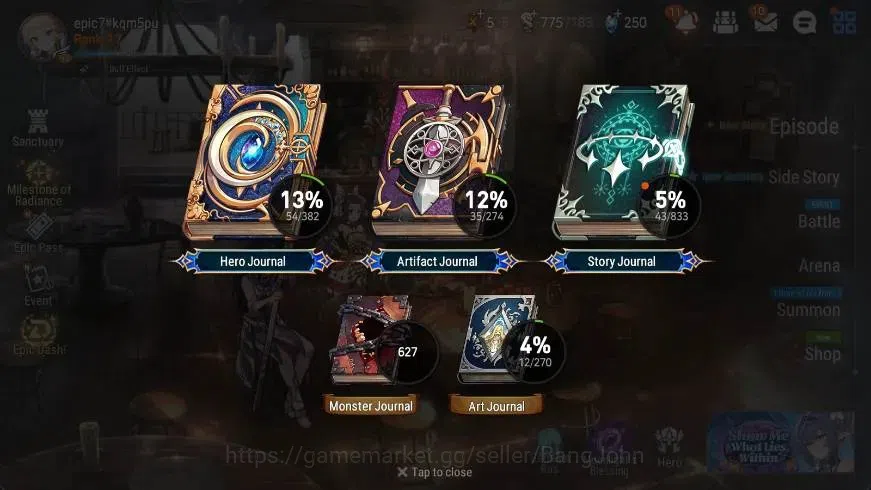 Epic Seven Accounts Global | Starter|2 ML(TE Kayron,LCBellona)|PoH+Ble image 3