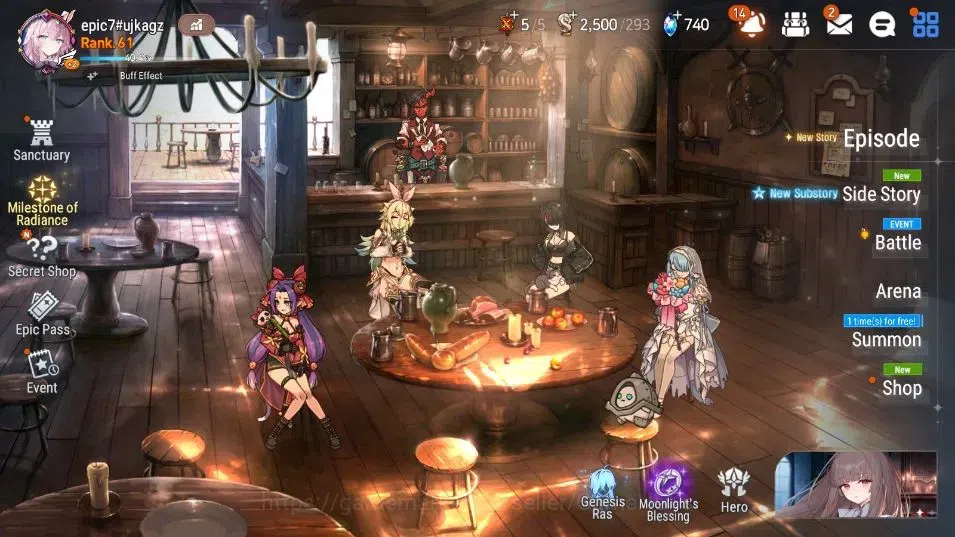Epic Seven Accounts Asia Unverif| 8 ML (Lady of the Scales, WOTM Teneb image 9