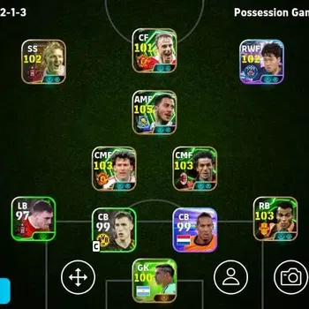 eFootball Accounts Legends & Iconic Players Mobile|PW 3158|Eden Hazard Epic,Bryan Robson Epic,Dlmltar Berbatov Epic,Dani