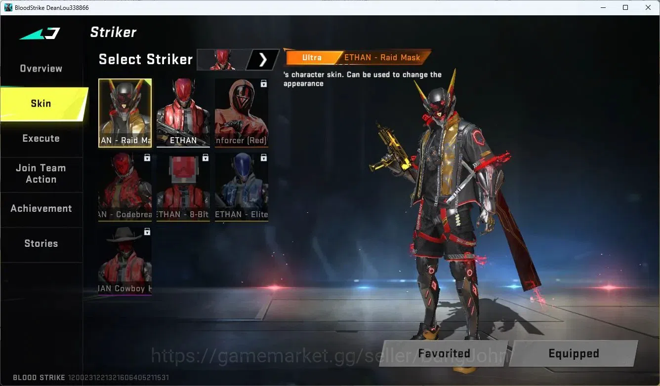 Blood Strike Accounts ASIA | ULTRA Striker ETHAN | 4 LEGENDARY Guns: M4A image 10