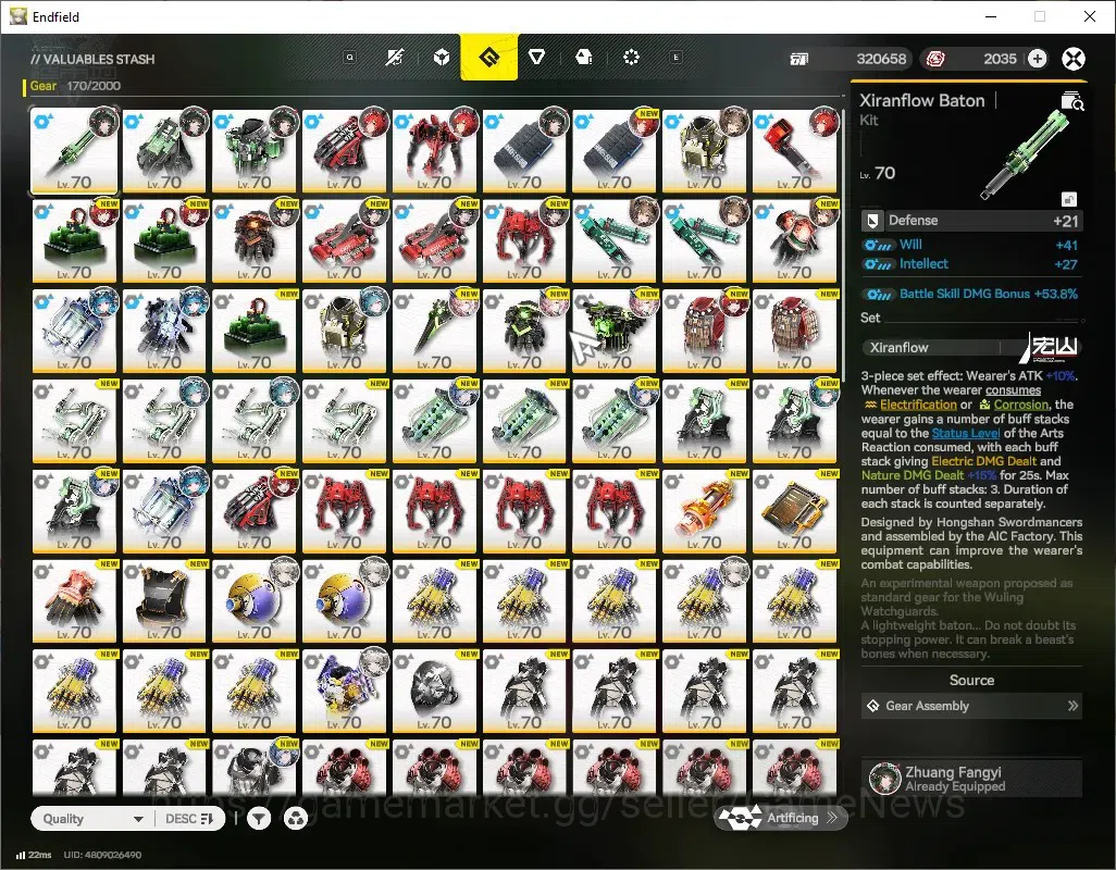 Arknights: Endfield Accounts ASIA|Lv 59|4,8k Ars|6 SSR (4 Limited) + 12 (*6 Wea image 13