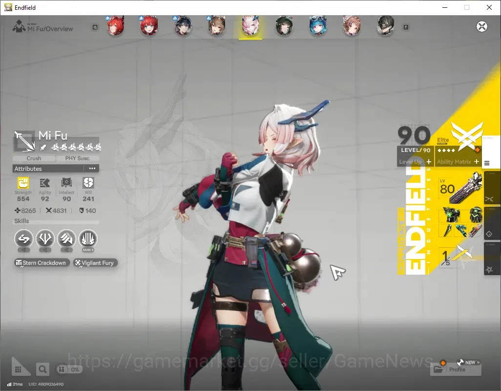 Arknights: Endfield Accounts ASIA|Lv 59|4,8k Ars|6 SSR (4 Limited) + 12 (*6 Wea image 2