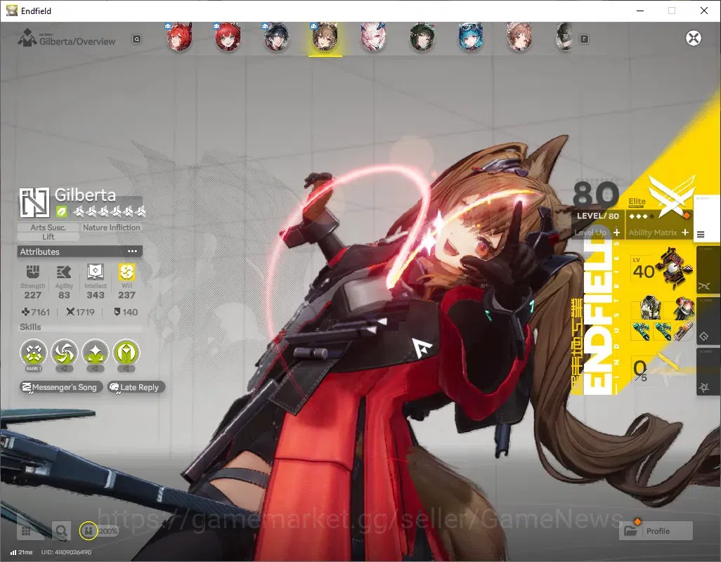 Arknights: Endfield Accounts ASIA|Lv 59|4,8k Ars|6 SSR (4 Limited) + 12 (*6 Wea image 7