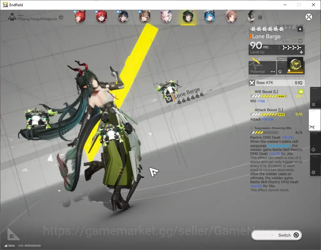 Arknights: Endfield Accounts ASIA|Lv 59|4,8k Ars|6 SSR (4 Limited) + 12 (*6 Wea image 9