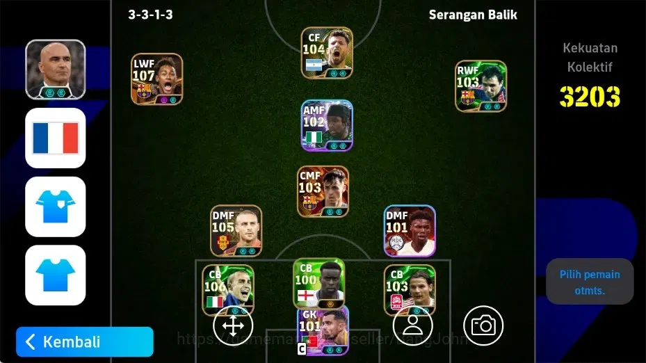 eFootball Accounts Legends & Iconic Players Mobile|PW 3203|Neymar Jr BigT,Pedri BigT,Claude Makelele BigT,Ruud Van 1