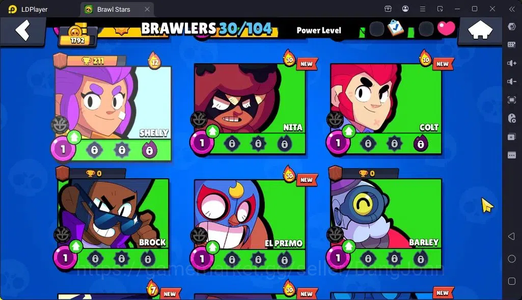 Brawl Stars Accounts Global |Trophy 1792 | Brawler 30| Skins 1 Mythic,2 Epic|Bling 7321|Protect Off|Check SS BRS303B 11