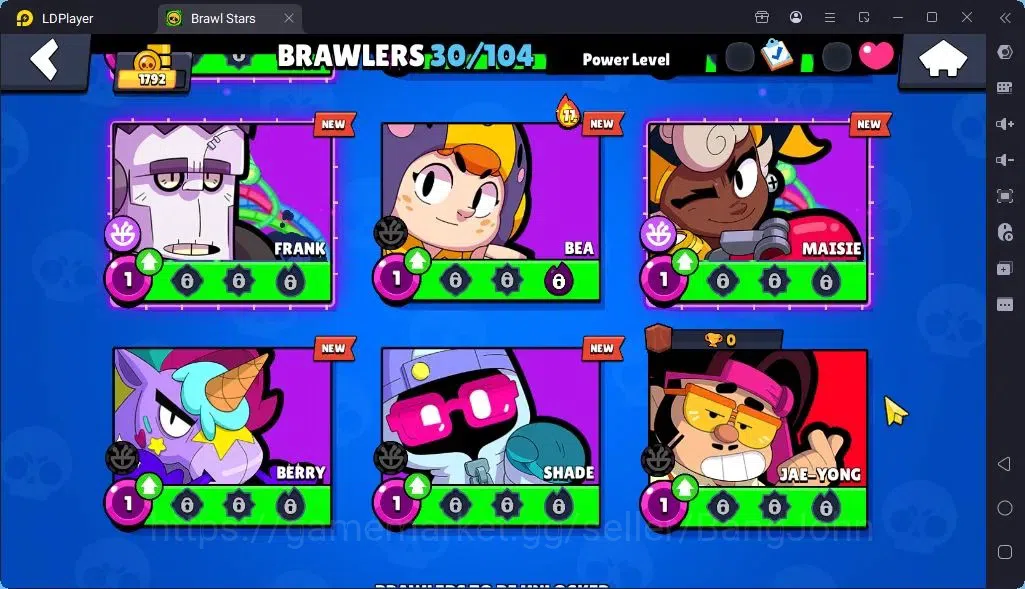 Brawl Stars Accounts Global |Trophy 1792 | Brawler 30| Skins 1 Mythic,2 Epic|Bling 7321|Protect Off|Check SS BRS303B 14