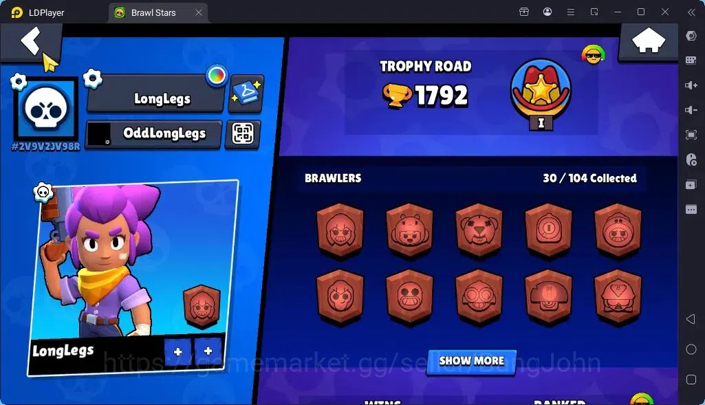 Brawl Stars Accounts Global |Trophy 1792 | Brawler 30| Skins 1 Mythic,2 Epic|Bling 7321|Protect Off|Check SS BRS303B 2
