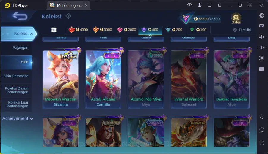 Mobile Legends: Bang Bang Accounts Hero 132|Skin 248|Recall epic|AoT Fanny,Transform image 13