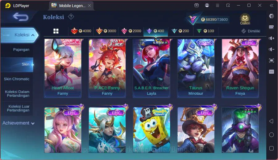 Mobile Legends: Bang Bang Accounts Hero 132|Skin 248|Recall epic|AoT Fanny,Transform image 16