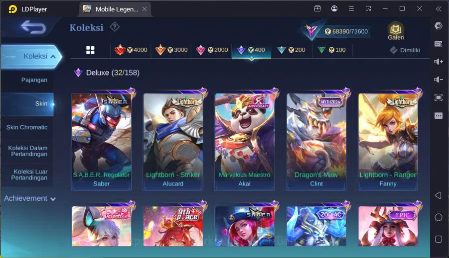 Mobile Legends: Bang Bang Accounts Hero 132|Skin 248|Recall epic|AoT Fanny,Transform image 17