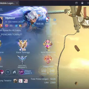 Mobile Legends: Bang Bang Collector Hero 132|Skin 248|Recall epic|AoT Fanny,Transform  image 1