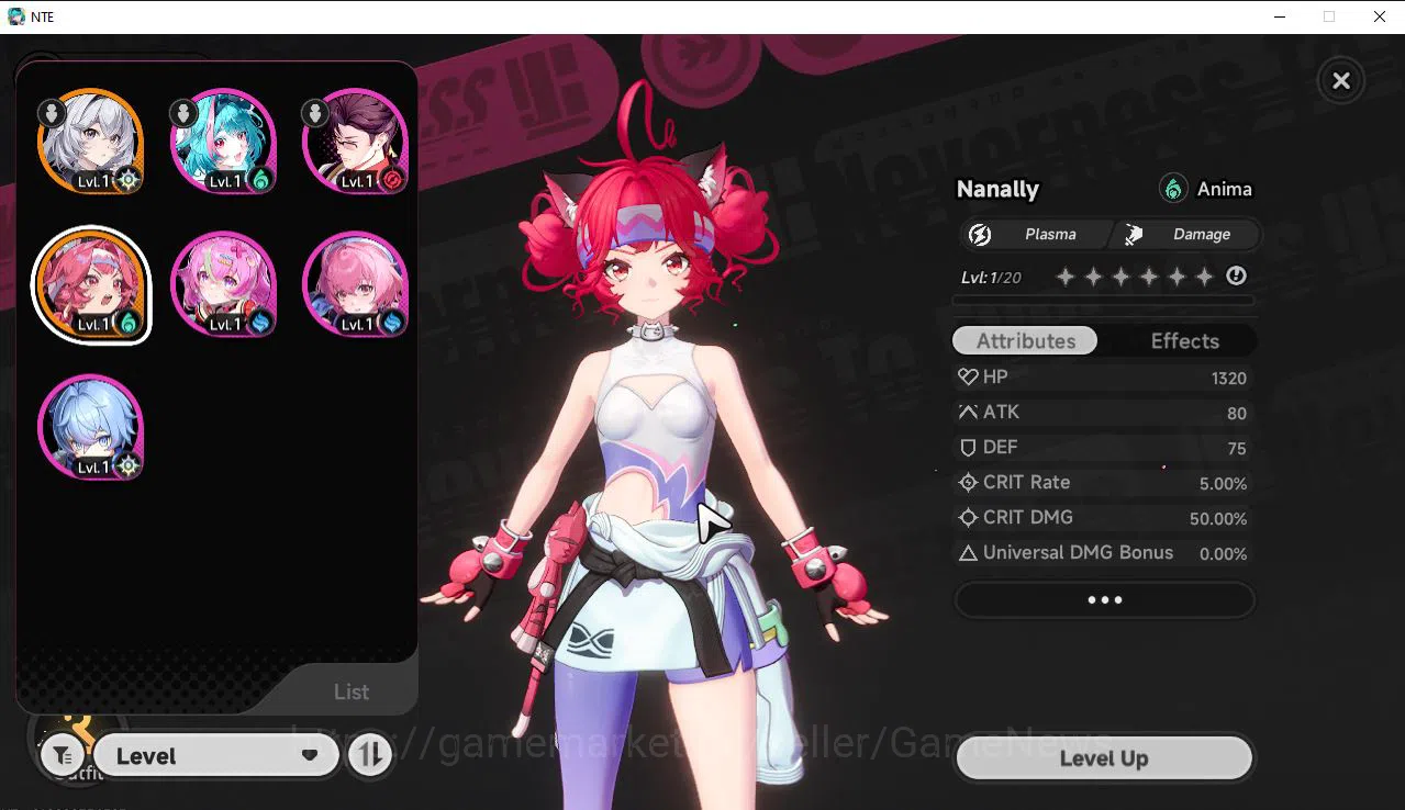 Neverness to Everness Accounts GLOBAL EU|HL 3|1 SSR Limited Nanally + Skin|5 SR [ image 1