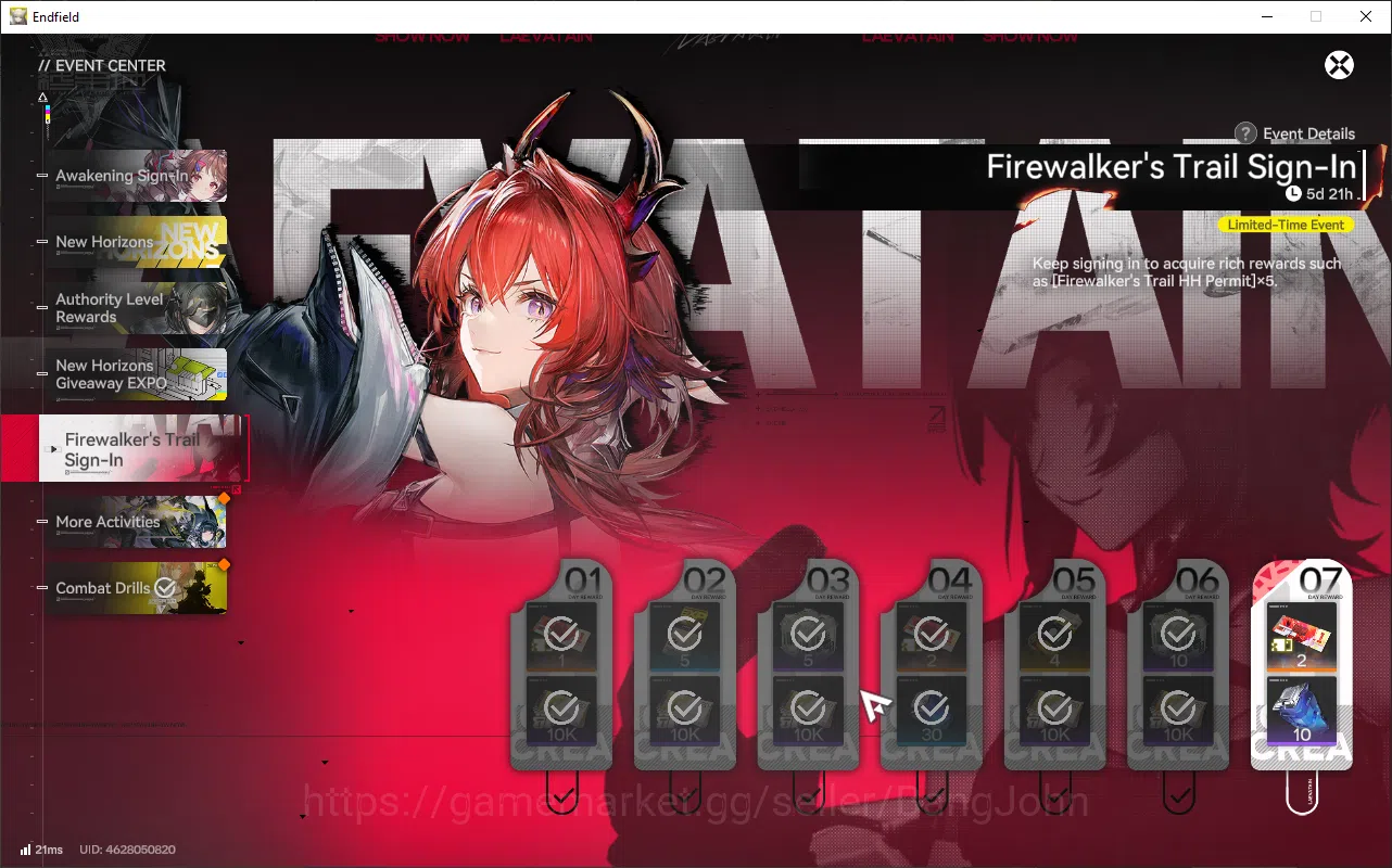 Arknights: Endfield Accounts Starter Lv2 Open UI | Asia (Log Gryphlink) | New H image 10