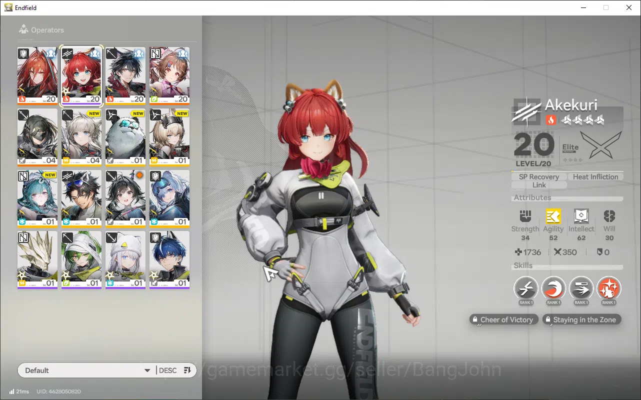 Arknights: Endfield Accounts Starter Lv2 Open UI | Asia (Log Gryphlink) | New H image 3