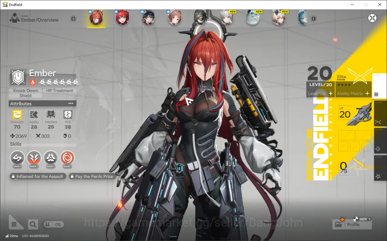 Arknights: Endfield Accounts Starter Lv2 Open UI | Asia (Log Gryphlink) | New H image 4
