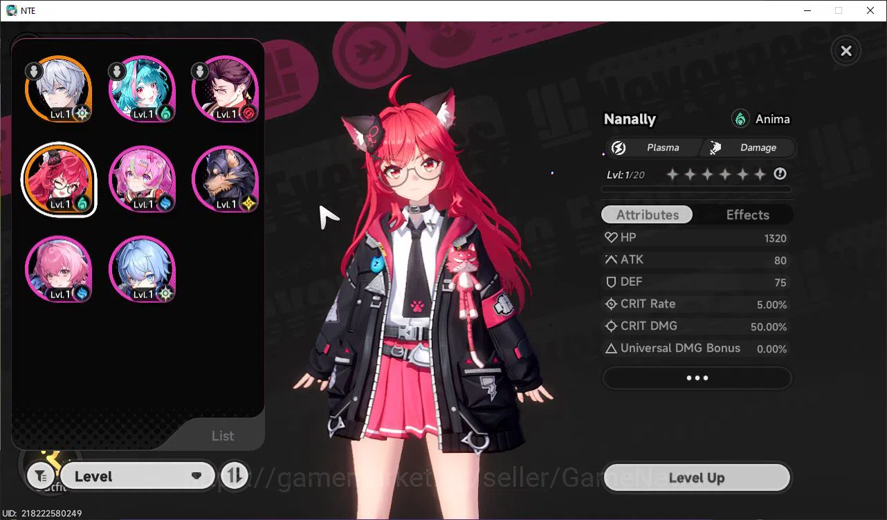 Neverness to Everness Accounts GLOBAL NA|HL 3|1 SSR Limited Nanally + 6 SR [Aurel image 1