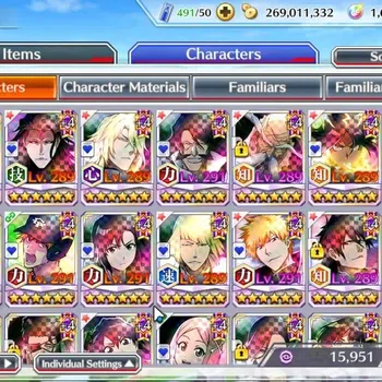 Bleach: Brave Souls Accounts High-End GLOBAL|BP 1,5M+1K CC|Fresh ALL Story|14 MT|TYBW26