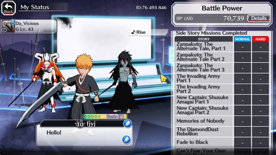Bleach: Brave Souls Accounts [GLOBAL]20K Orbs+Fresh All Story|Ichigo Crescent,R image 5