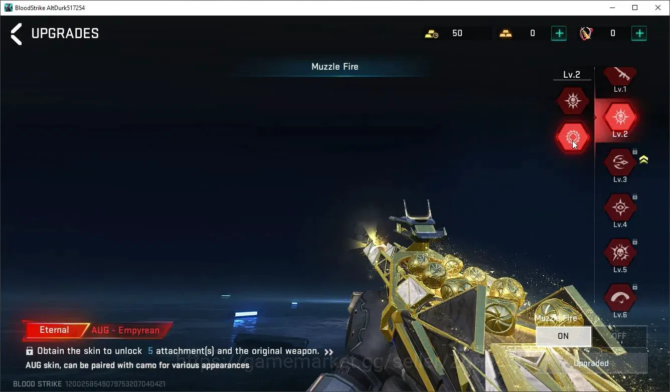 Blood Strike Accounts [ASIA] Eternal AUG Empyrean + Legendary HK416 Unde image 3