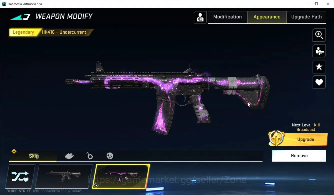 Blood Strike Accounts [ASIA] Eternal AUG Empyrean + Legendary HK416 Unde image 5