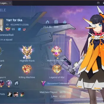 Mobile Legends: Bang Bang Collector Global |Hero 133|Skin 272|Renowned|ASP Ruby|KOF Ka image 1