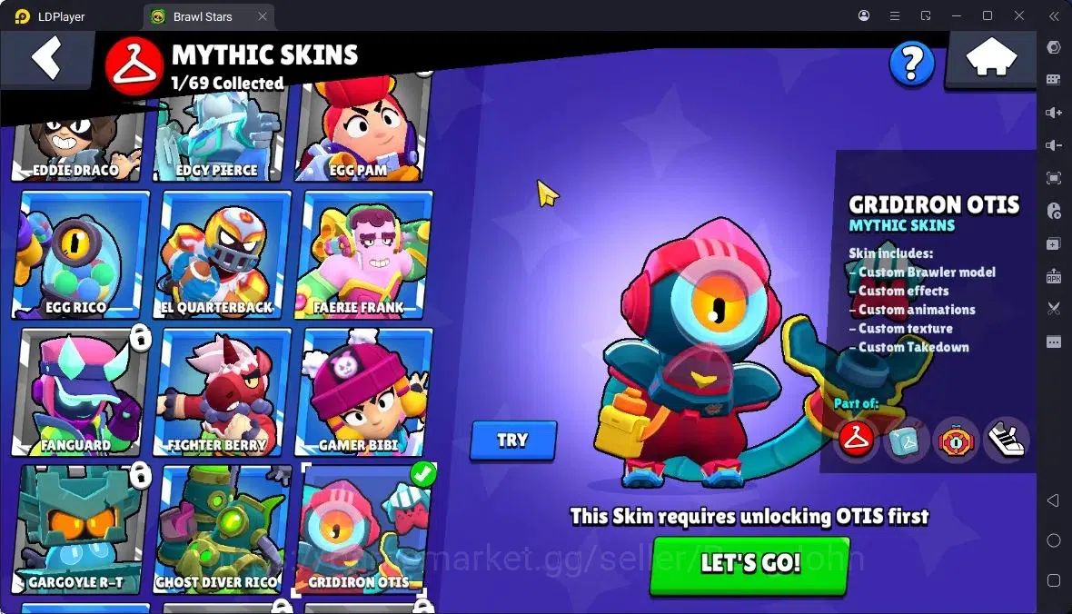 Brawl Stars Accounts Thropy 2760 | 29 Brawler | 7 Max |1 Hypercharge,1 Legend,1 Mythic,5 Epic Skin|4497 Bling|116 11